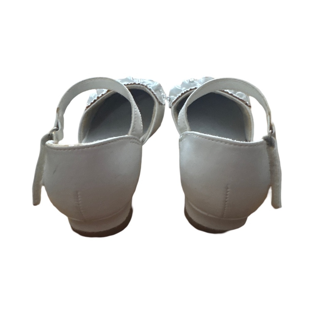 White Velcro strap dress shoes - size 9C - Picture 3 of 4